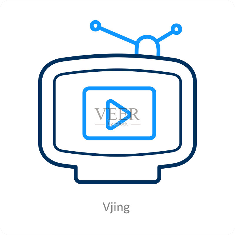 Vjing和科技图标概念图标素材