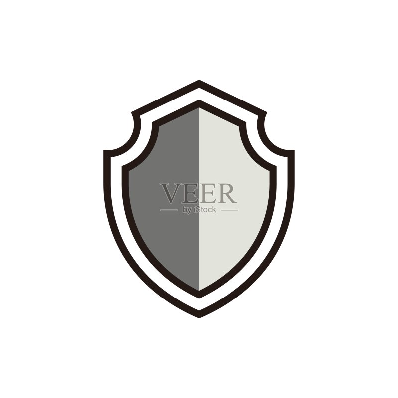 盾牌图标矢量设计模板图标素材