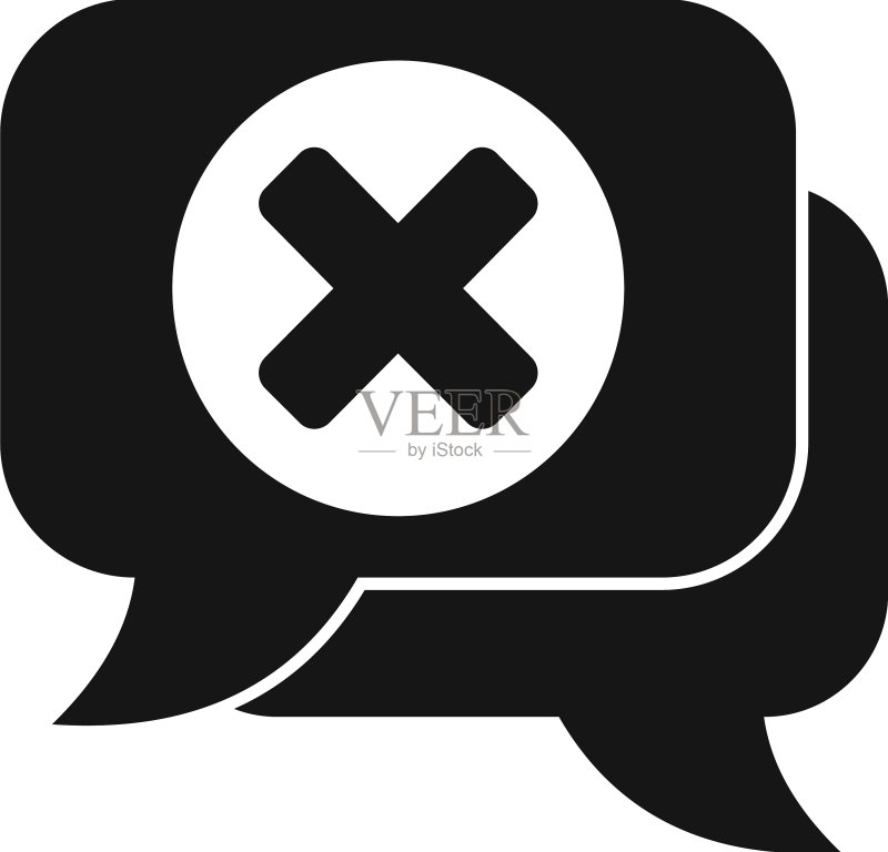聊天不喜欢图标社交媒体图标素材
