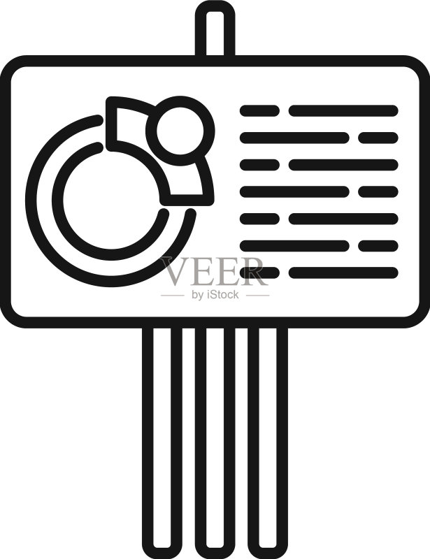 图表banner图标轮廓市场目标图标素材