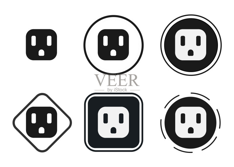 插座Web图标合集图标素材