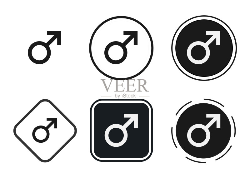男人图标.网页图标集.图标集合.简单插图图标素材