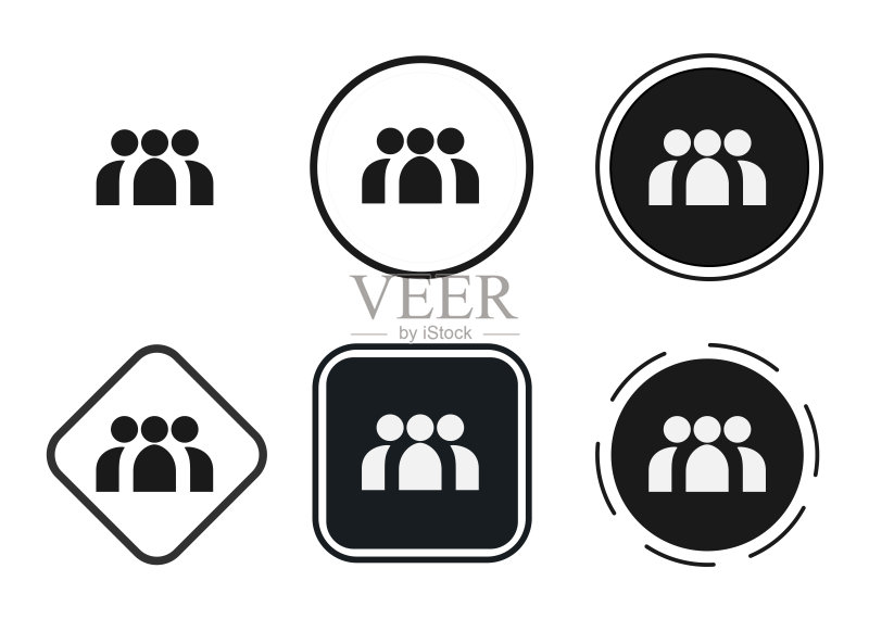 人物图标.网页图标集.图标集合.简单图示图标素材