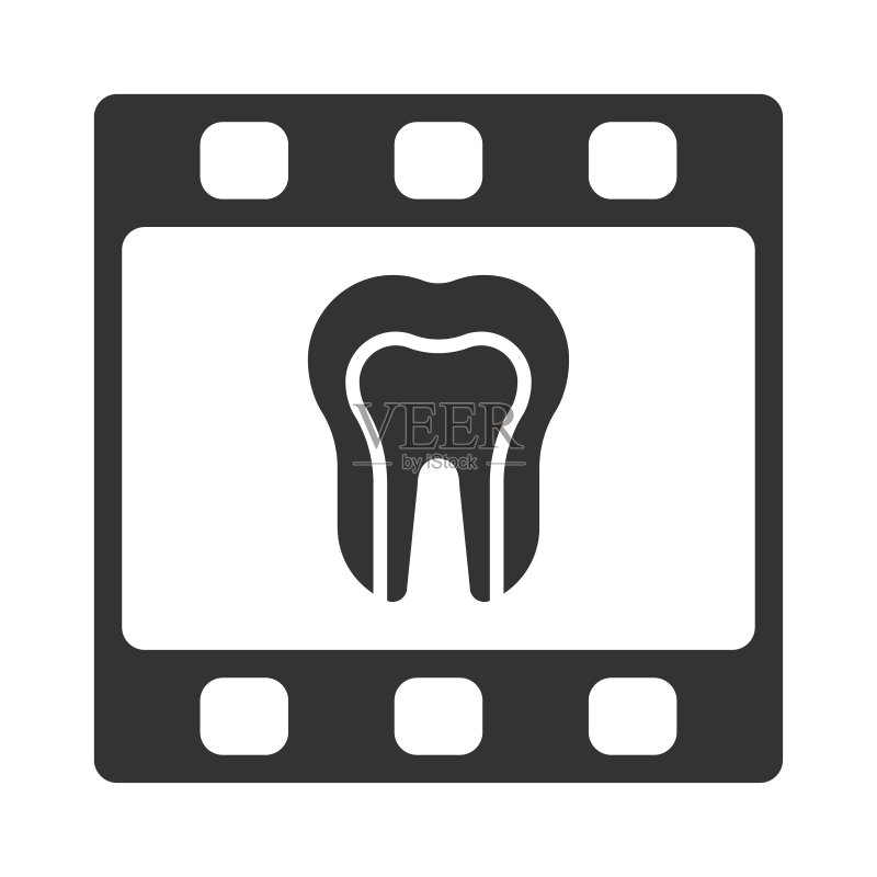 牙齿X光图标图标素材