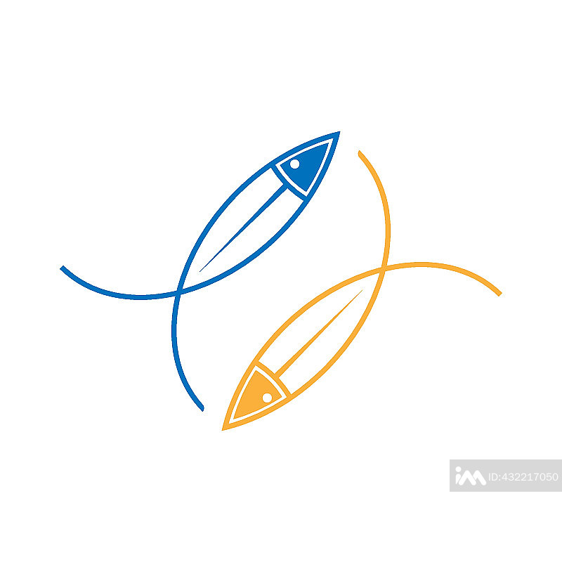 金鱼图标logo设计图标素材