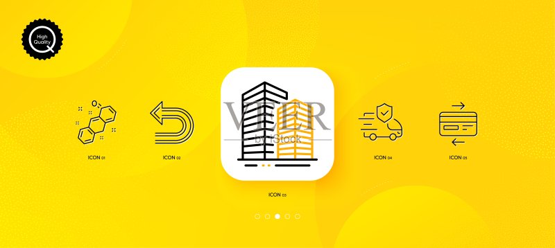 信用卡、运输保险和撤销最小化矢量线性图标,适用于Web应用程序和印刷图标素材
