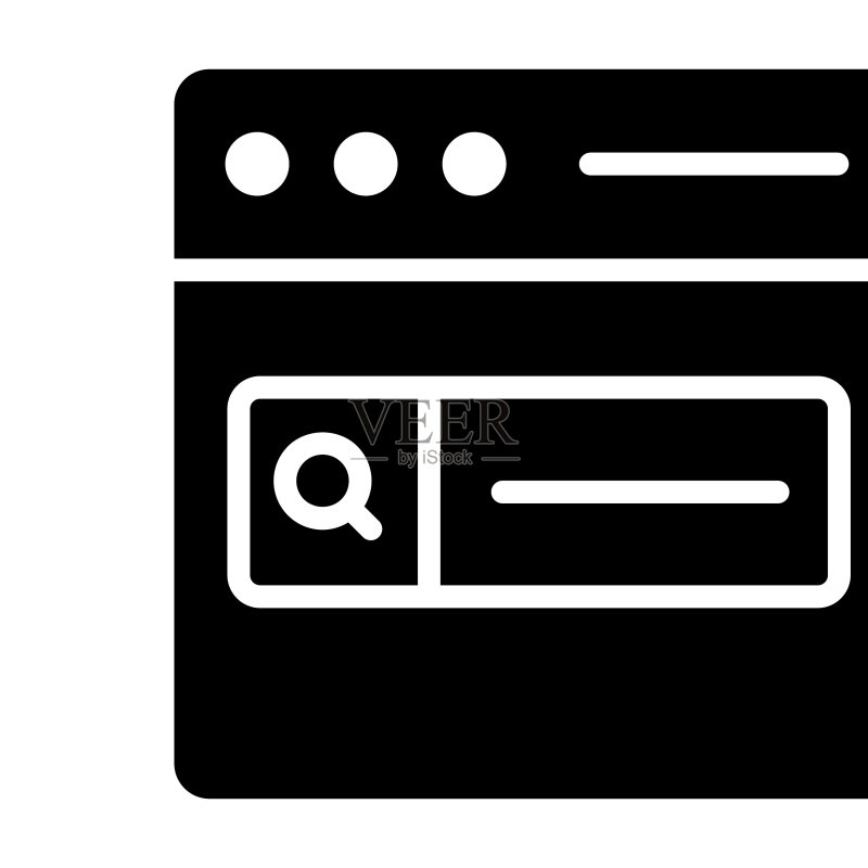 SEO网页图标现代插画图标素材
