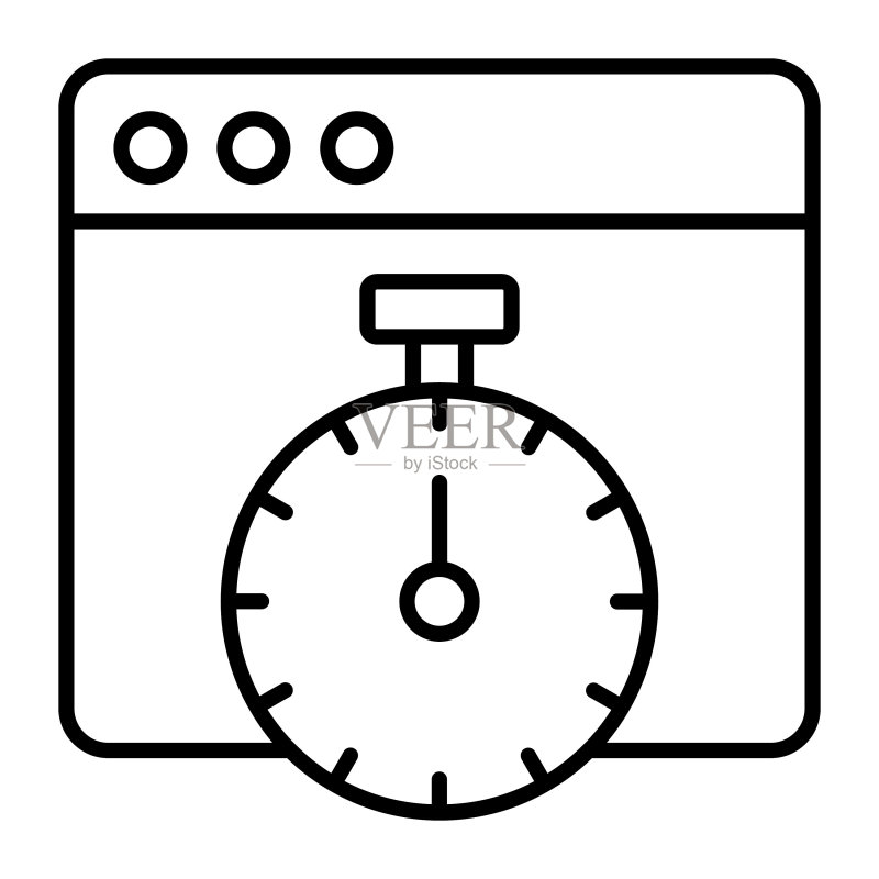 网页优化图标现代插画图标素材