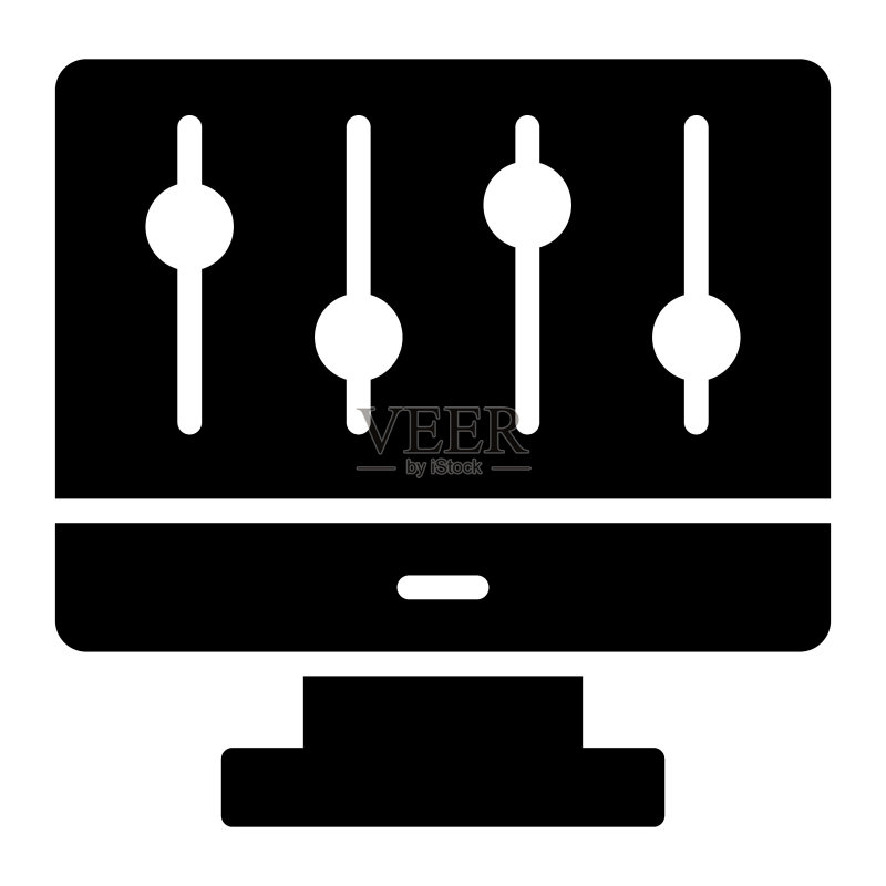 现代控制器图标矢量图图标素材