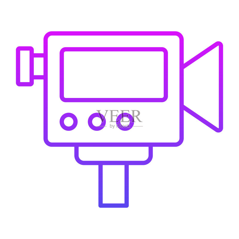 现代摄像机图标插画图标素材