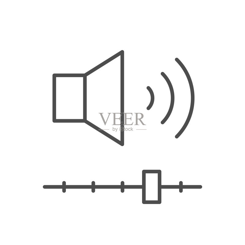 音量级别线轮廓图标图标素材