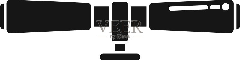 军事瞄准具图标简易十字准星图标素材