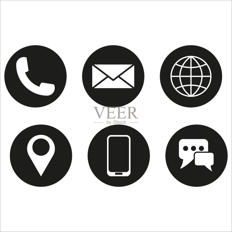 黑色手机按键电话标志矢量素材图标素材