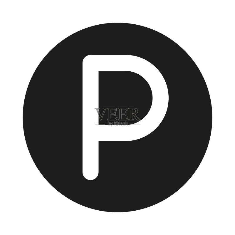房屋清洁P字母线条图标图标素材