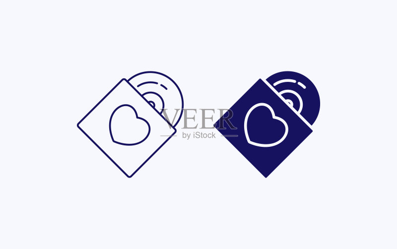 音乐CD插画图标图标素材