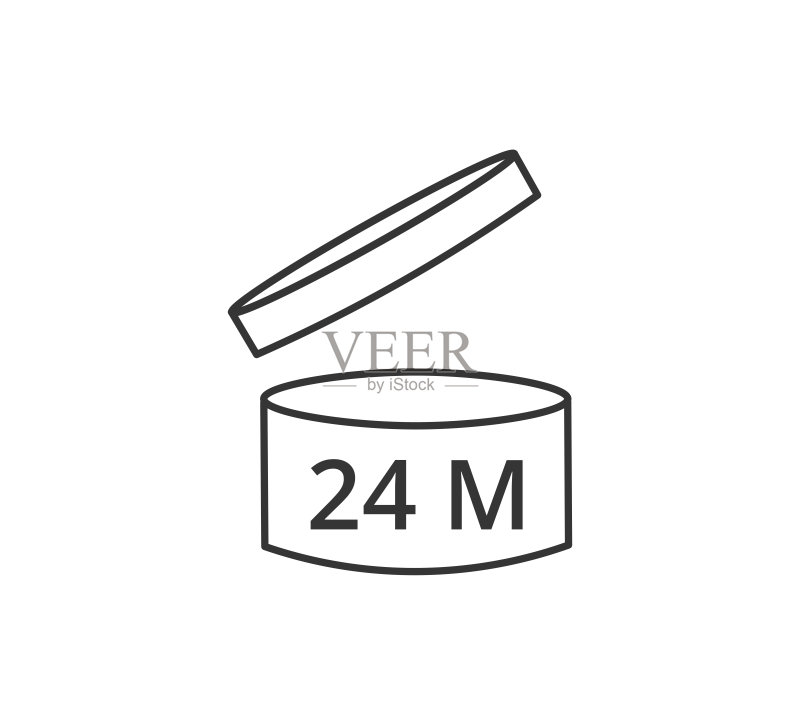 打开后保质期图标,二十四个月图标素材