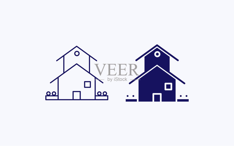 房屋建筑插画图标图标素材