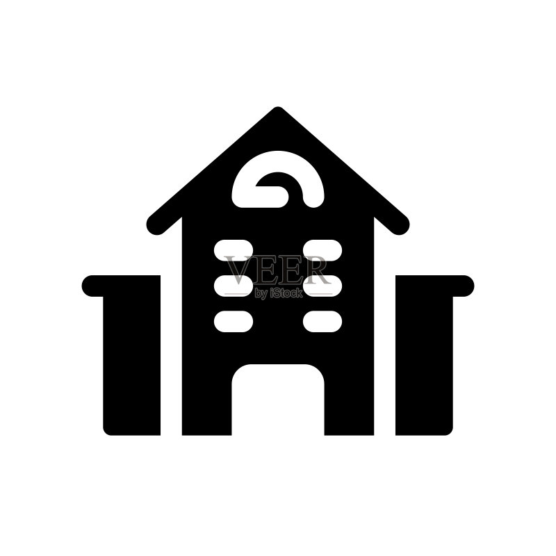 公寓位置黑色glyph UI图标图标素材