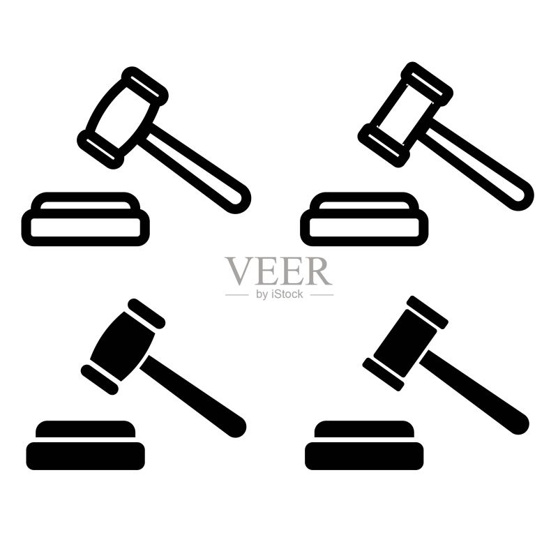 法槌图标集图标素材