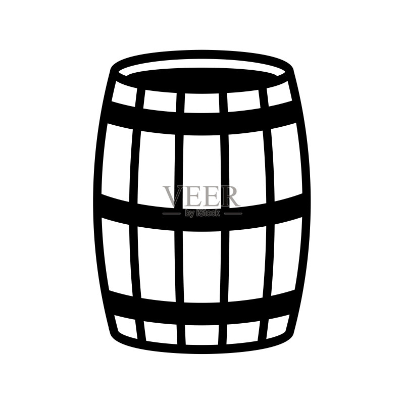 桶图标矢量标志模板图标素材