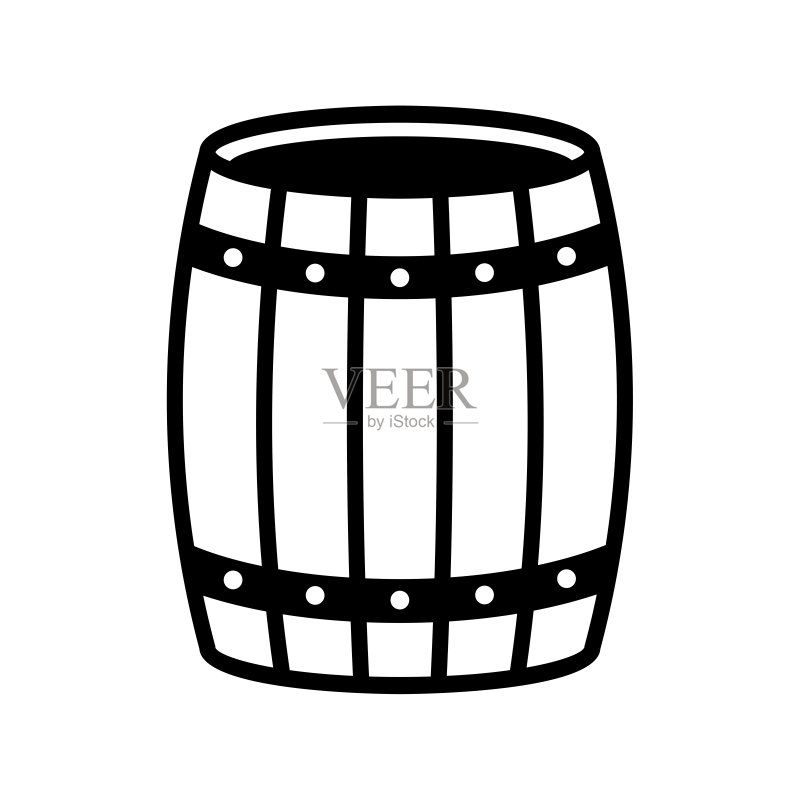 桶图标矢量标志模板图标素材