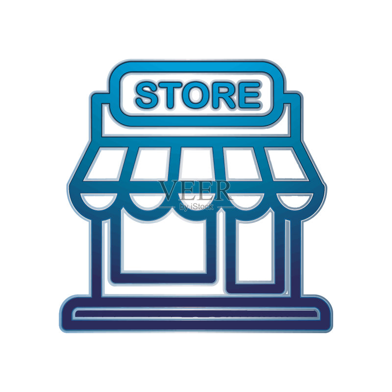 商店图标矢量图形插画图标素材