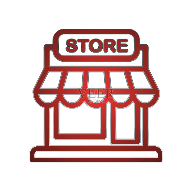 商店图标矢量图形插画图标素材