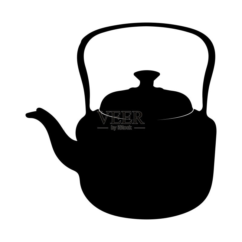 茶壶图标矢量图图标素材