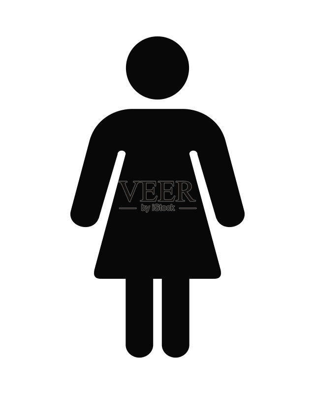 女性图标符号矢量素材图标素材