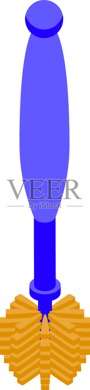 壁橱马桶刷等距清洁图标图标素材