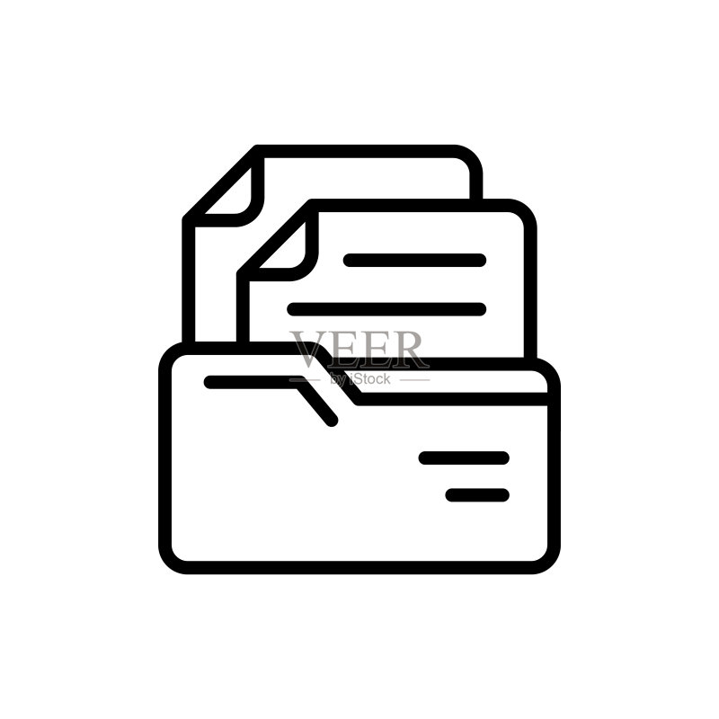 矢量文档图标。标志图标素材