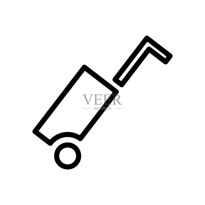 侧面手提箱图标图标素材