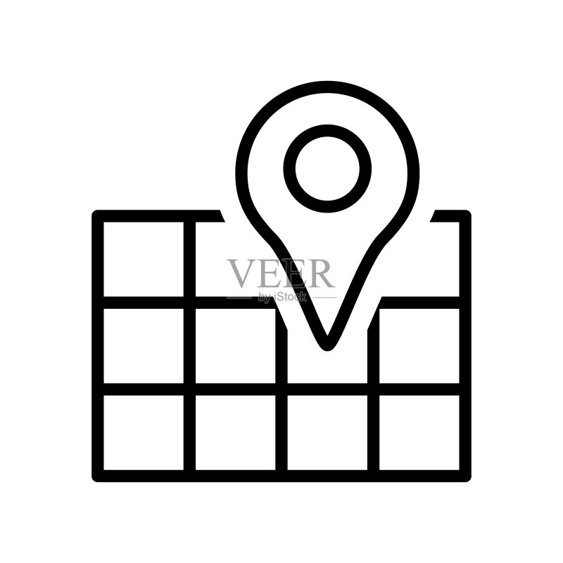 街道地图图标图标素材