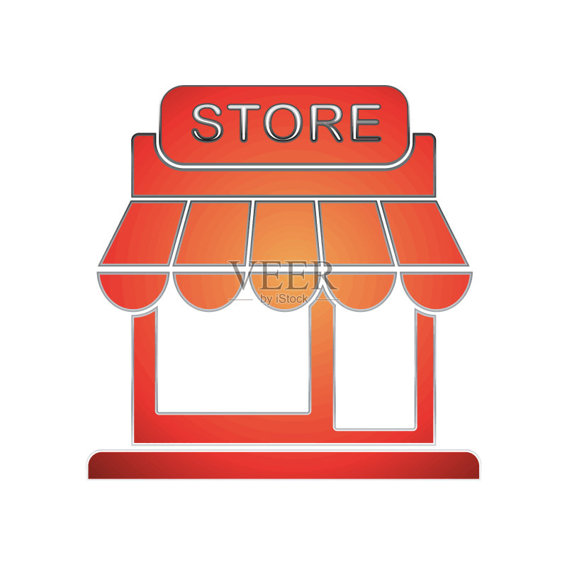 商店图标矢量图形插画图标素材