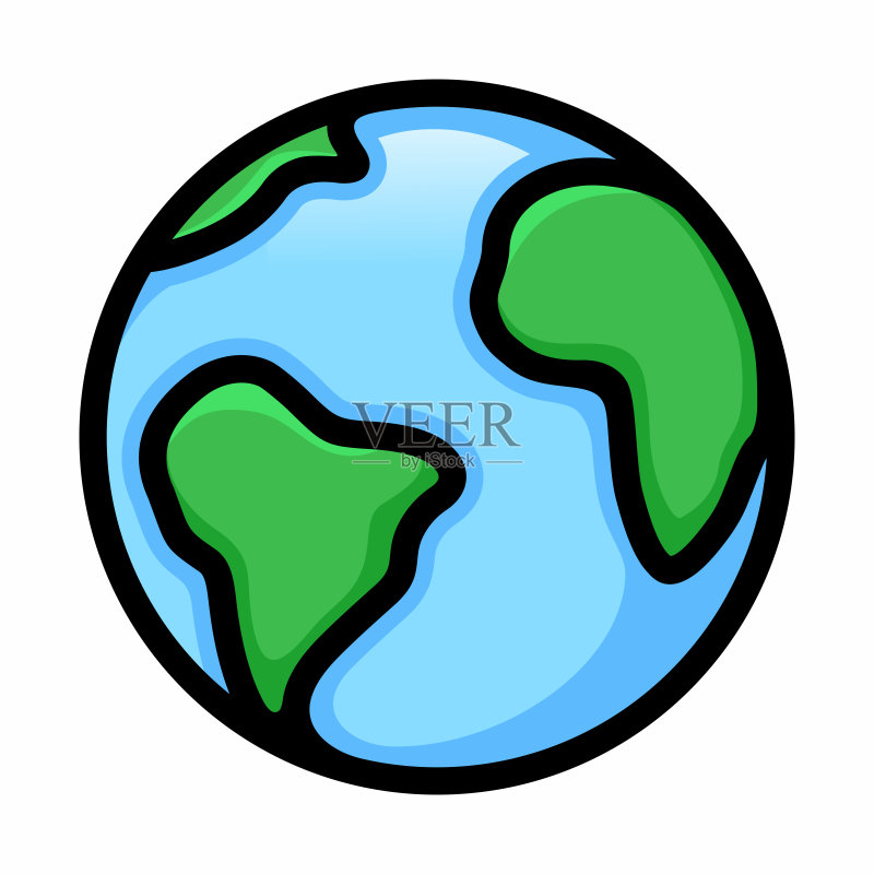 地球图标矢量:互联网图标矢量图标素材