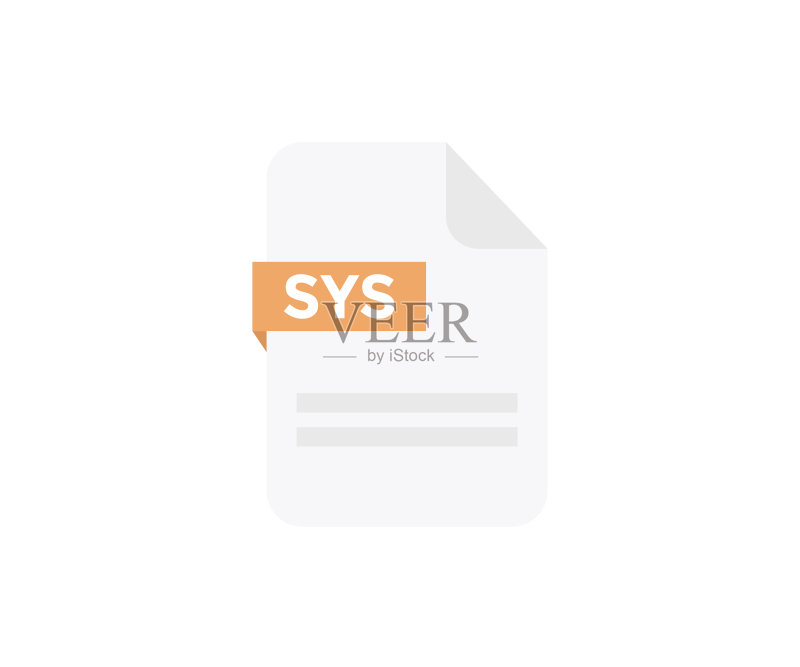 SYS文档文件图标,矢量设计应用图标素材