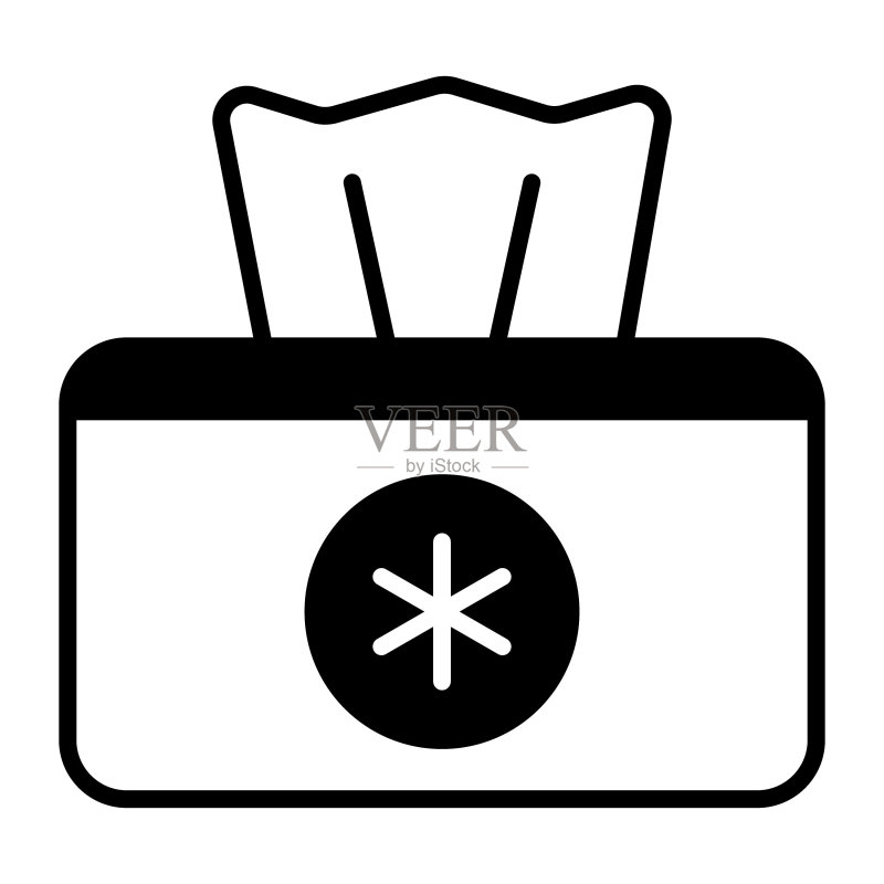 纸巾盒卫生用品图标矢量素材图标素材