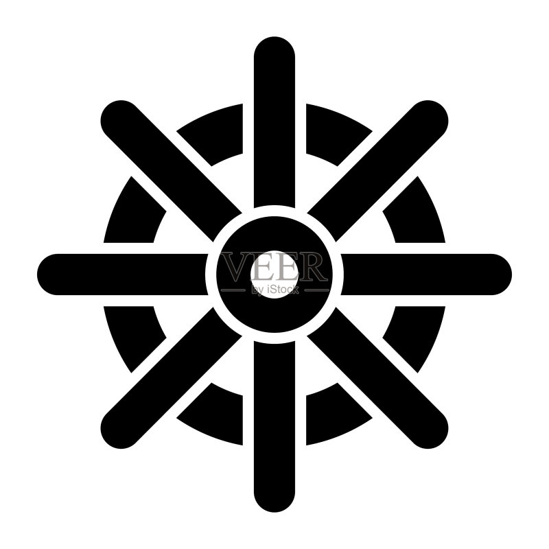船舵创意设计矢量图标图标素材