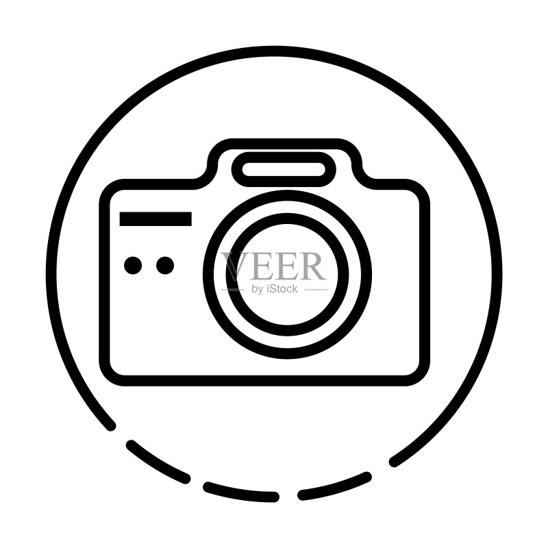 故事图标:隔离于白色背景的线性轮廓图标,用于网页和移动端图标素材