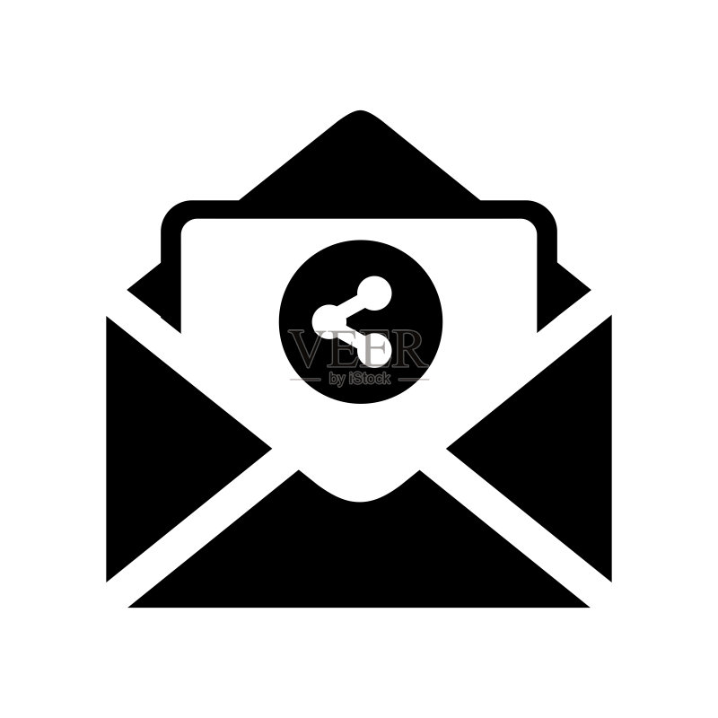 电子邮件扁平图标矢量图,分享电子邮件图标图标素材