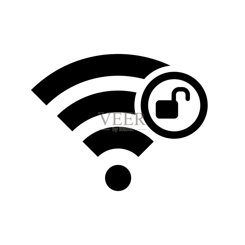 Wi-Fi扁平图标矢量图图标素材
