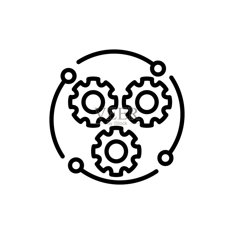 矢量集成图标。标志图标素材