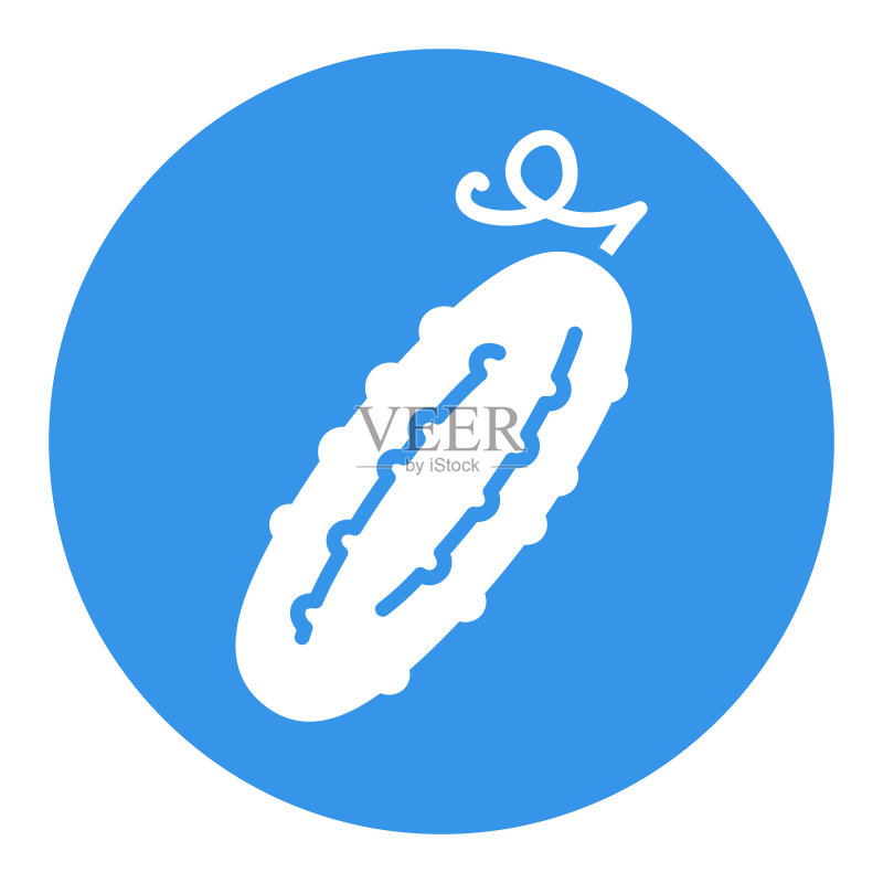 黄瓜蔬菜标志符号图标素材