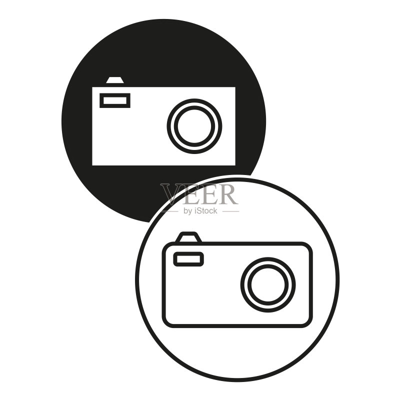 现代相机图标矢量素材图标素材