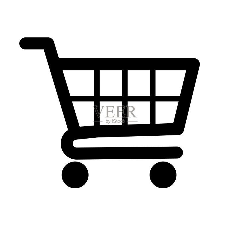 购物车图标:在线购物矢量图图标素材