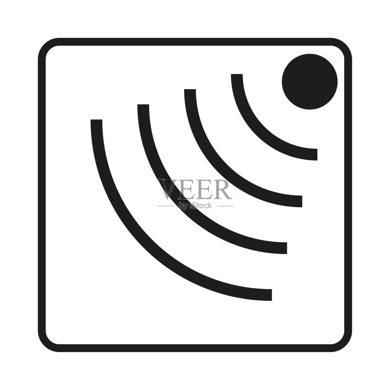 简约风格的Wifi图标矢量图图标素材