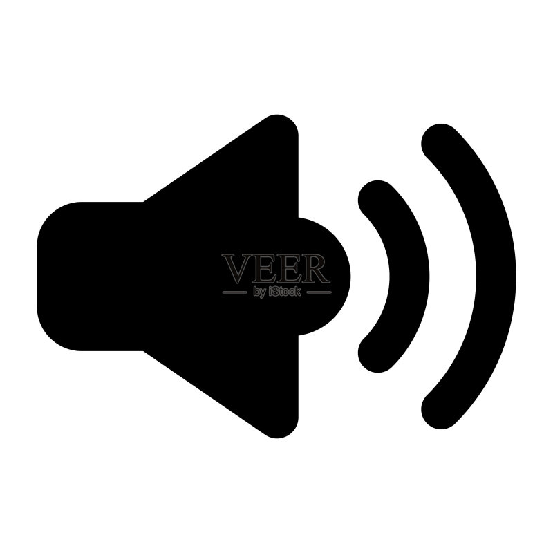 音量、扬声器图标的精巧矢量图标图标素材