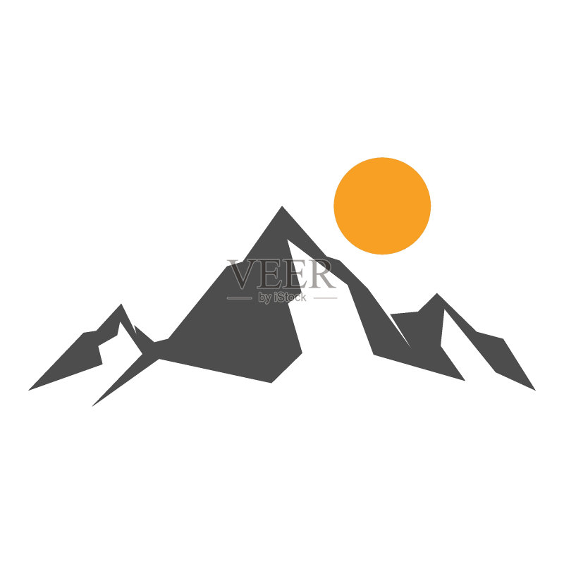 山峰logo图标设计图标素材