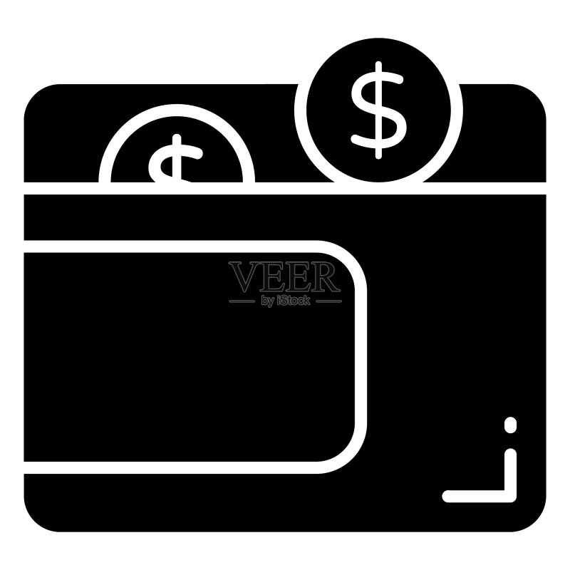 钱包现金矢量图标图标素材