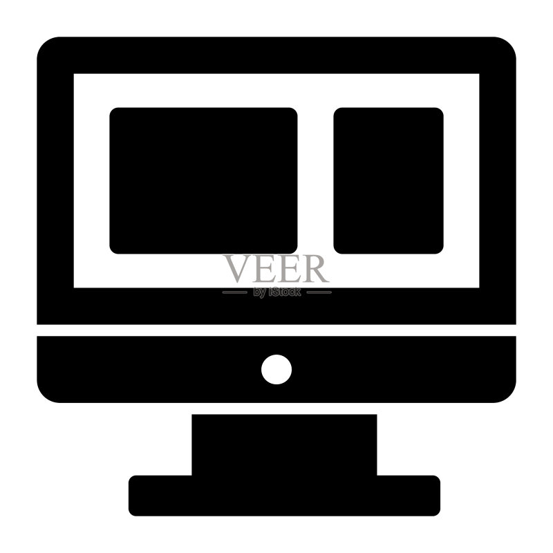 白色背景上的Web开发矢量图标图标素材